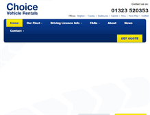 Tablet Screenshot of choicevehiclerentals.com